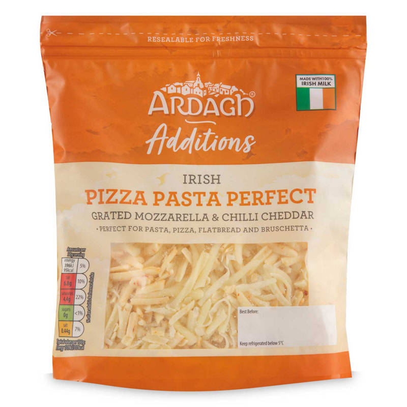 ARDAGH Mozzarella & Chilli Flavoured Irish Grated Cheddar 180 g