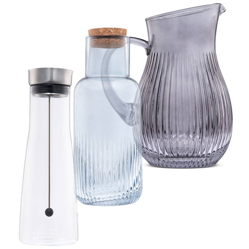 Caraffa di vetro di alta qualità / brocca per succhi