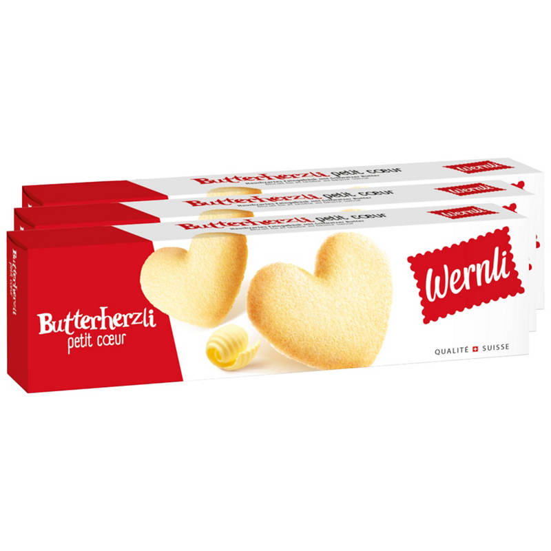 Wernli Butterherzli 3x100g