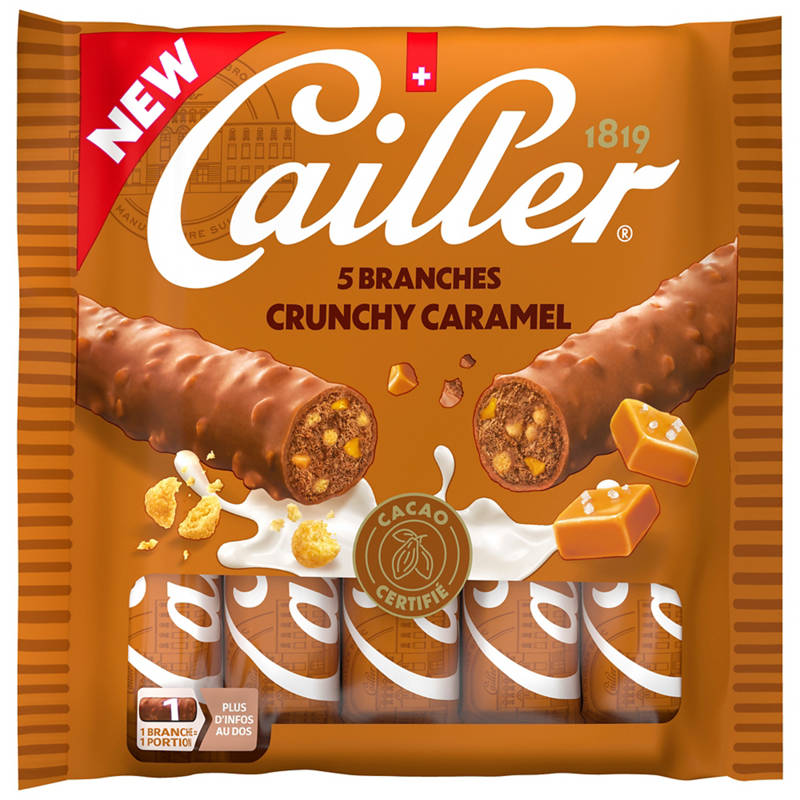 Cailler Branches Crunchy Caramel 5x23g
