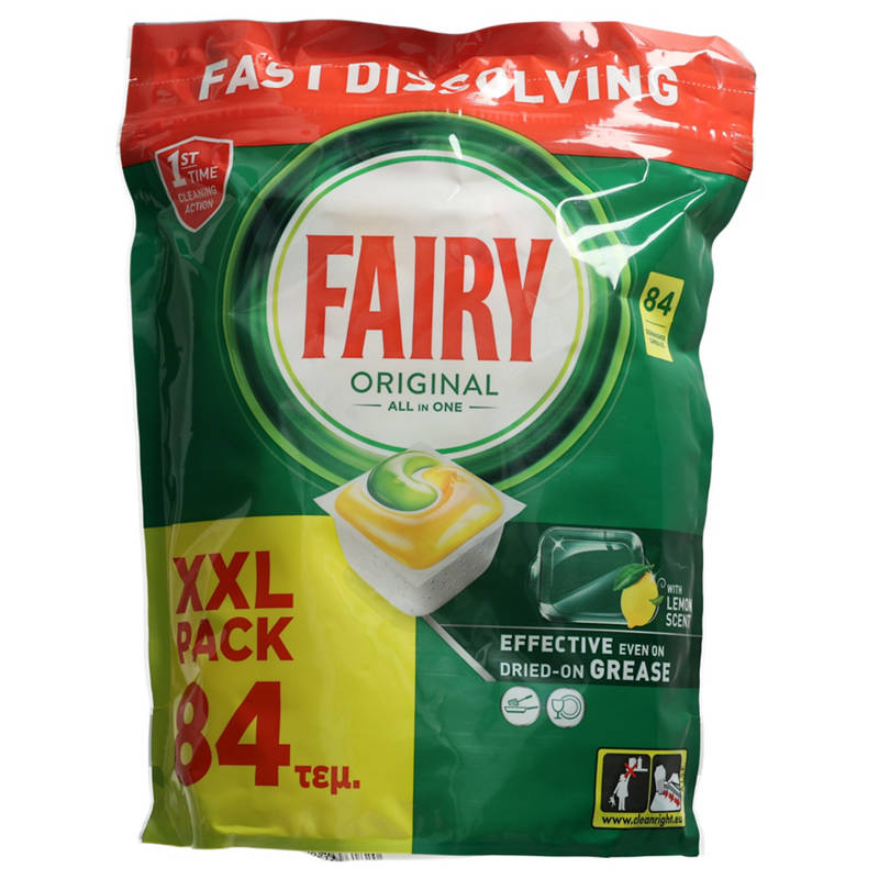 Fairy 84 Capsule per lavastoviglie al limone