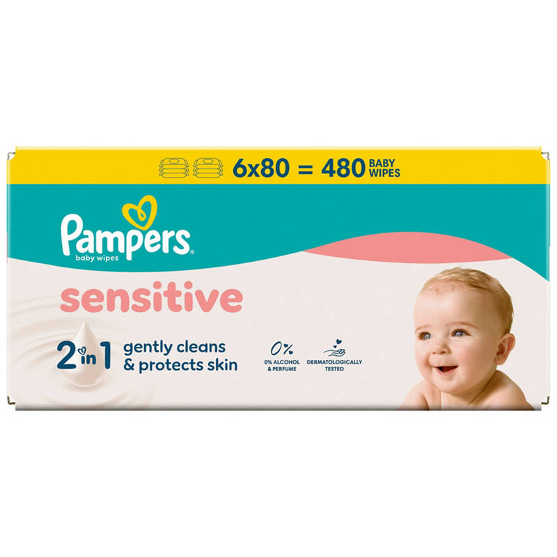 Pampers Feuchttücher, Sensitive