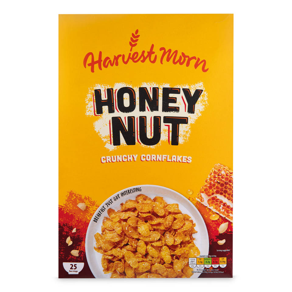 Harvest Morn Honey Nut Crunchy Cornflakes