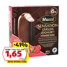 Sladoled na palčki, jogurt-malina