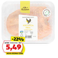 Piščančje prsi s kostjo in kožo