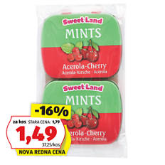 Mints Bonboni, acerola & češnja