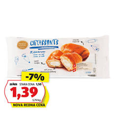 Polnjeni rogljički, z mlečno kremo