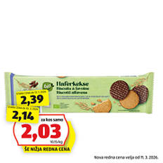 Bio ovseni keksi, z mlečno čokolado