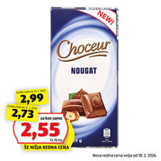 Polnjena čokolada, nugat