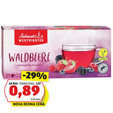 Sadni čaj, gozdni sadeži