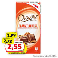 Polnjena čokolada, arašidovo maslo