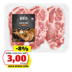 Svinjski vrat, s kostjo