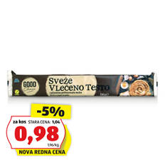 Vlečeno testo, polnozrnato