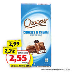 Polnjena čokolada, piškoti in krema