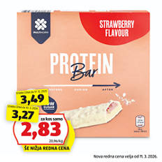 Beljakovinska ploščica, jagoda