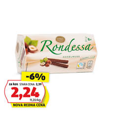 Vafelj rolice, lešnik