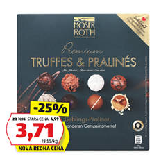 Pralineji, z alkoholom