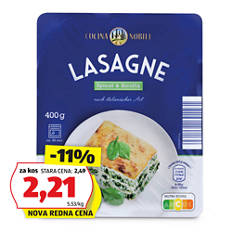 Lazanja, rikota-špinača