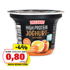 Proteinski sadni jogurt, breskev-pomaranča