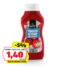 Premium paradižnikov kečap, brez sladkorja