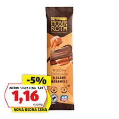 Polnjena čokoladna tablica, slana karamela