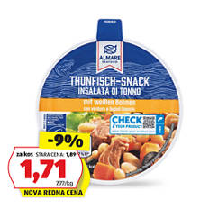 Tunina solata, z belim fižolom