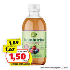 Bio kombuča, gozdni sadeži