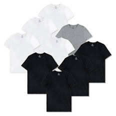 Herren-T-Shirt, 3-teilg, Weiss, M