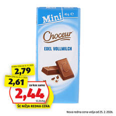 Mini čokoladice, mlečna čokolada