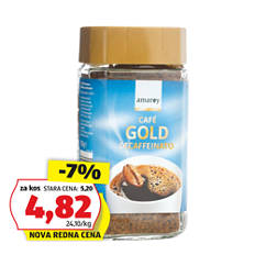 Instant brezkofeinska kava Gold