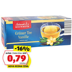 Zeleni čaj, vanilja