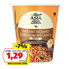 Instant rezanci, piščanec