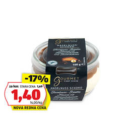 Mousse desert, lešnik