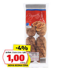 Polnozrnate štručke za dopeko, 4 kosi