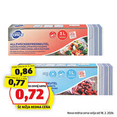 Vrečke za zamrzovanje, 1 l