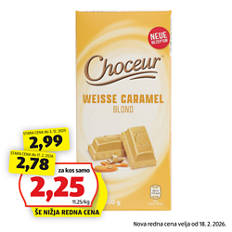 Bela čokolada, mleko-karamela