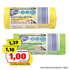 Vrečke za smeti z ročaji, jabolko