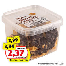 Mini vaflji, čokoladni