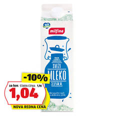 Sveže polnomastno mleko