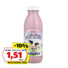 Sadni domači jogurt, borovnica