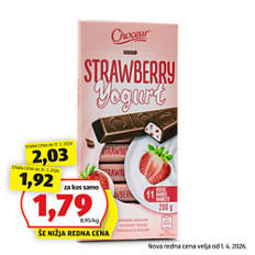 Čokoladne palčke, jagoda-jogurt