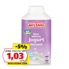 Tekoči naravni jogurt