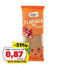 Ovsena ploščica Flapjack, karamela