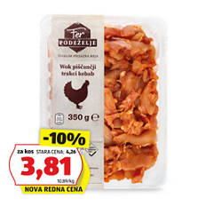 WOK Piščančji trakci, kebab