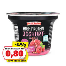 Proteinski sadni jogurt, malina-granatno jabolko