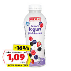 Tekoči sadni jogurt, gozdni sadeži