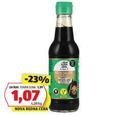 Sojina omaka, z manj soli