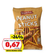 Slane palčke z arašidi