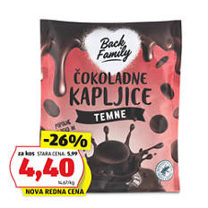 Temne čokoladne kapljice