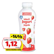 Sadni tekoči jogurt, jagoda